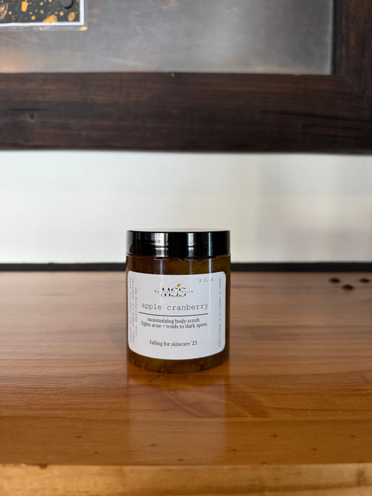apple cranberry body scrub